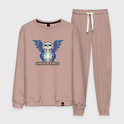 Костюм хлопковый мужской Undertale Санс, цвет: пыльно-розовый