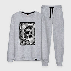 Костюм хлопковый мужской Gasmask punk society, цвет: меланж