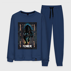 Мужской костюм Fenrir black vinyl