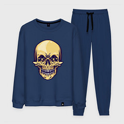 Костюм хлопковый мужской Skeletor, цвет: тёмно-синий