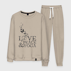 Мужской костюм Love peace yoga
