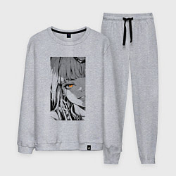 Костюм хлопковый мужской Оранжевоглазая яндере, цвет: меланж