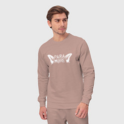 Костюм хлопковый мужской Paramore - logo, цвет: пыльно-розовый — фото 2