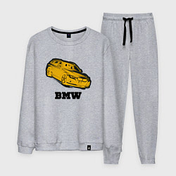 Костюм хлопковый мужской Золотой bmw, цвет: меланж