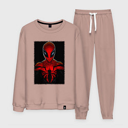 Костюм хлопковый мужской Человек паук майлз моралес, цвет: пыльно-розовый