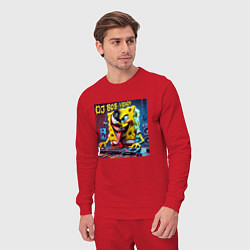 Костюм хлопковый мужской DJ Bob-Venom - ai art fantasy, цвет: красный — фото 2