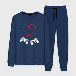 Костюм хлопковый мужской Lover gamer, цвет: тёмно-синий