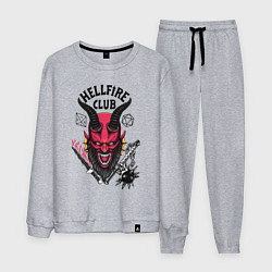 Костюм хлопковый мужской Hellfire club demon, цвет: меланж