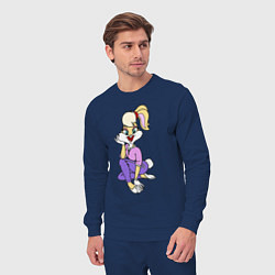 Костюм хлопковый мужской Lola Bunny, цвет: тёмно-синий — фото 2
