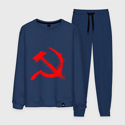 Мужской костюм Sickle and hammer red paint