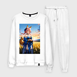 Костюм хлопковый мужской Tamamo no Mae Fate Grand Order, цвет: белый