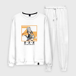 Костюм хлопковый мужской Солдат 0 Энби - Zenless Zone Zero, цвет: белый