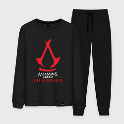 Костюм хлопковый мужской Assassins Creed Shadows - badge, цвет: черный