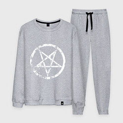 Костюм хлопковый мужской Star pentagram, цвет: меланж
