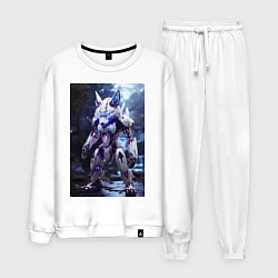 Мужской костюм Киборг лиса с неоновой подсветкой