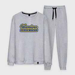 Костюм хлопковый мужской Warriors - Golden State, цвет: меланж