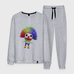 Мужской костюм Cartoon clown colorful hair