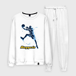 Костюм хлопковый мужской Nuggets baller, цвет: белый