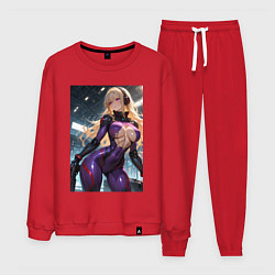 Мужской костюм Девушка с оружием в киберпанк стиле