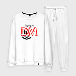 Костюм хлопковый мужской Depeche Mode - Memento Mori Fletch rip, цвет: белый