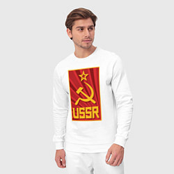Костюм хлопковый мужской USSR style, цвет: белый — фото 2