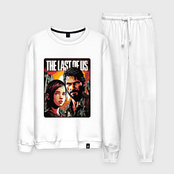Костюм хлопковый мужской Одни из нас - Джоэл и Элли постер, цвет: белый