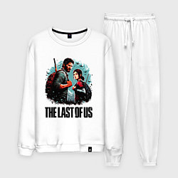 Костюм хлопковый мужской Ellie and Joel - the last of us adventure, цвет: белый