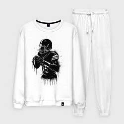 Мужской костюм Американский футболист черной краской