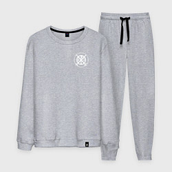 Костюм хлопковый мужской За правду горой православная символика, цвет: меланж