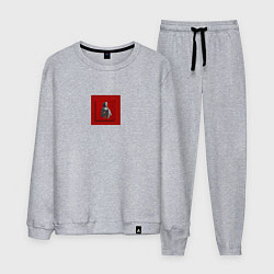 Костюм хлопковый мужской Альбом Молитвы Анекдоты Тосты, цвет: меланж