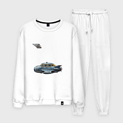 Мужской костюм Летающее такси ретрофутуризм стримлайн