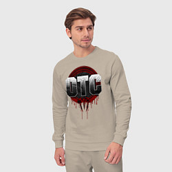 Костюм хлопковый мужской Roman Reigns otc wwe logo, цвет: миндальный — фото 2