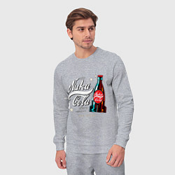 Костюм хлопковый мужской Nuka cola - Fallout, цвет: меланж — фото 2