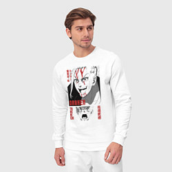 Костюм хлопковый мужской Токийские мстители Дракен и Такимичи, цвет: белый — фото 2