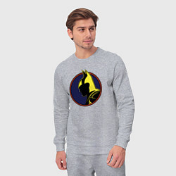 Костюм хлопковый мужской Ночь Бэтмена, цвет: меланж — фото 2