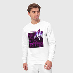 Костюм хлопковый мужской Depeche Mode in violet, цвет: белый — фото 2