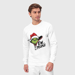 Костюм хлопковый мужской Гринч - ew people, цвет: белый — фото 2