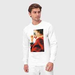 Костюм хлопковый мужской Джокер - Хоакин Феникс, цвет: белый — фото 2