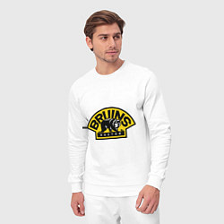 Костюм хлопковый мужской HC Boston Bruins Label, цвет: белый — фото 2