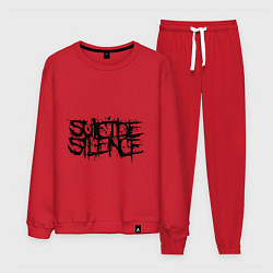 Костюм хлопковый мужской Suicide Silence, цвет: красный