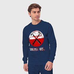 Костюм хлопковый мужской Pink Floyd: Trust us, цвет: тёмно-синий — фото 2