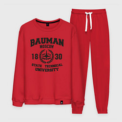 Костюм хлопковый мужской BAUMAN University, цвет: красный