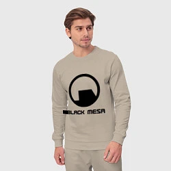 Костюм хлопковый мужской Black Mesa: Logo, цвет: миндальный — фото 2