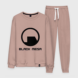 Костюм хлопковый мужской Black Mesa: Logo, цвет: пыльно-розовый