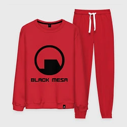 Костюм хлопковый мужской Black Mesa: Logo, цвет: красный
