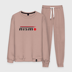 Костюм хлопковый мужской Nismo, цвет: пыльно-розовый