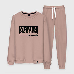 Костюм хлопковый мужской Armin van Buuren, цвет: пыльно-розовый