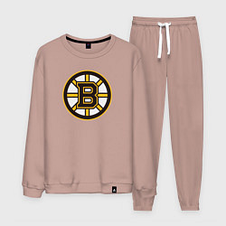 Костюм хлопковый мужской Boston Bruins, цвет: пыльно-розовый