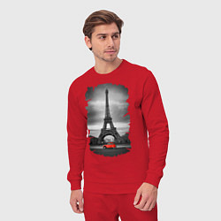 Костюм хлопковый мужской Эйфелева башня, цвет: красный — фото 2