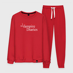 Костюм хлопковый мужской The Vampire Diaries, цвет: красный